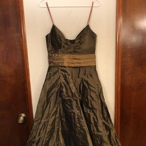 Nicole Miller - Green Metallic Cocktail Dress, 6